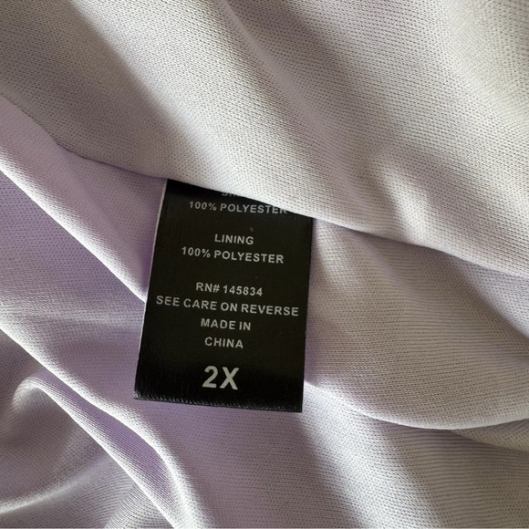 Disney Hot Topic The Little Mermaid Patched Satin Jacket Light Purple Size 2X - Picture 7 of 8